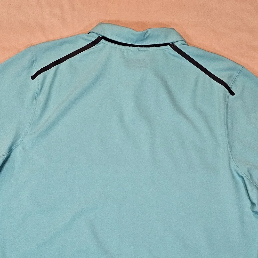 Nike Golf Polo‎ Shirt Mens XL Tour Performance Perforated Colorblock Stretch